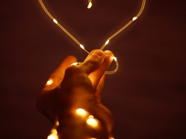 Photo by Elias Maurer orange string light